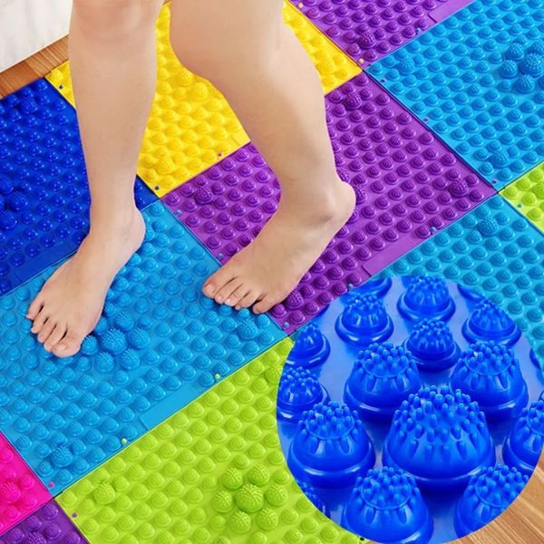 Fußpflege 4-teilige Ortho-Matten, Puzzle, pädagogischer Teppich, orthopädisch für Kinder, Reflexzonenmassage-Pads, Durchblutung, Kinderfüße, Entspannungsmassagegerät, Decke 231202