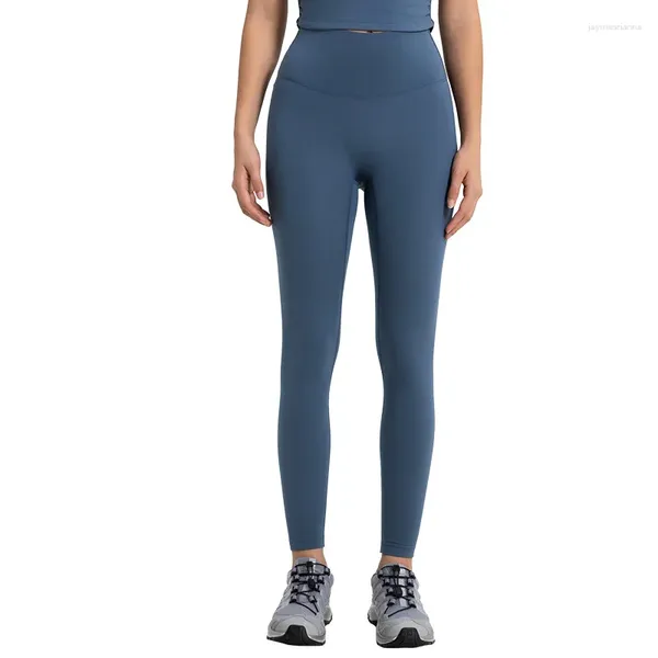 Pantaloni attivi Autunno Inverno Vita alta Yoga Superelastico Linea senza imbarazzo Push Up Caldo Slim Fit Sport Fitness per le donne