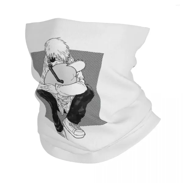 Lenços Anime Dos Desenhos Animados Denji Manga Bandana Pescoço Gaiter Impresso Motosserra Homem Máscara Cachecol Quente Headwear Ciclismo Unisex Adulto Inverno