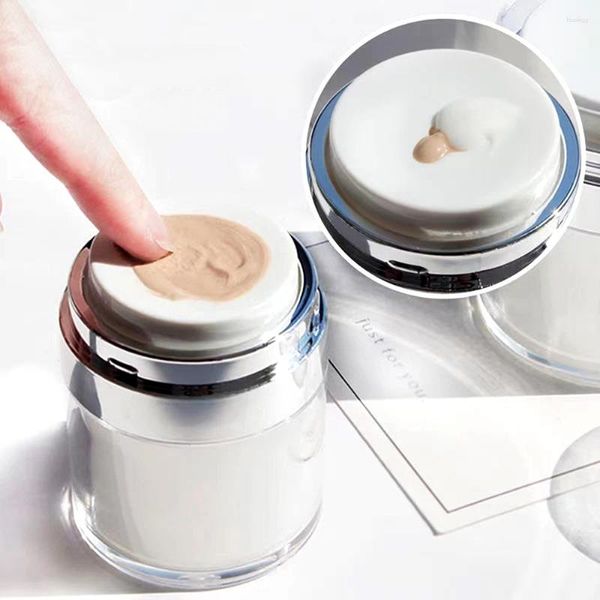 Dispensador de sabão líquido creme jar garrafa de vácuo viagem portátil recarregável recipiente cosmético