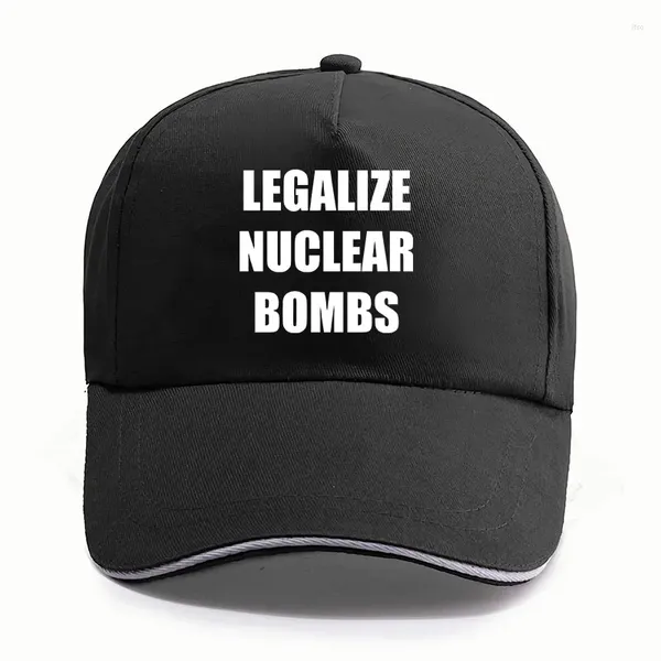 Cappellini da baseball Legalizzano le bombe nucleari Berretto da baseball Cappelli per appassionati di musica Casual unisex