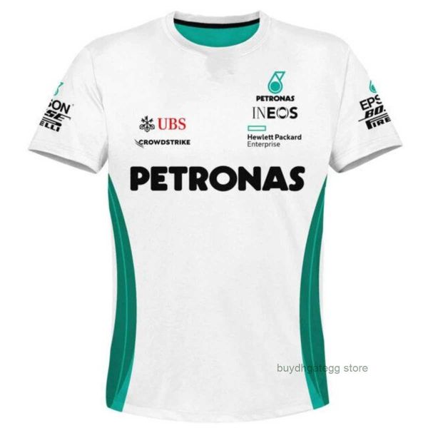 Camisetas masculinas 2023/2024 Nova F1 Fórmula 1 Racing Team Fãs Malha respirável em torno do pescoço manga curta Kids Jersey Outdoor Sportwear Casualt-shirt Tee 9cpw