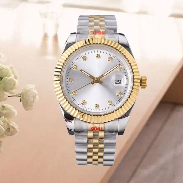 Luxuriöse Herren-Automatikuhr, AAA-Designermode, mechanische Uhren, 904L-Edelstahlarmband, silberne Roségolduhren für Damen und Herren, Paar, Montre de Luxe