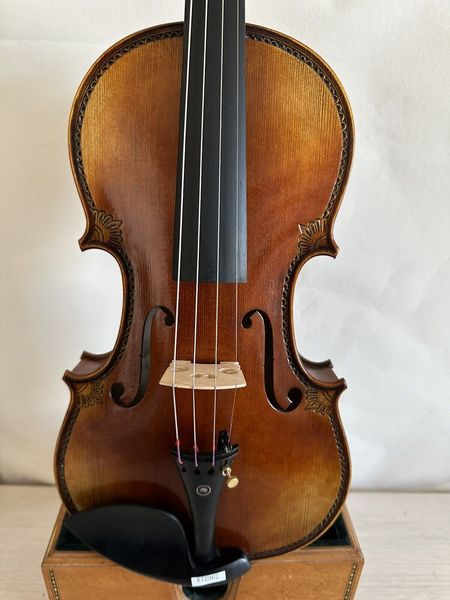 2023 neue Master 4/4 Violine, massiver geflammter Ahornboden, handgeschnitzte Fichtendecke K2962