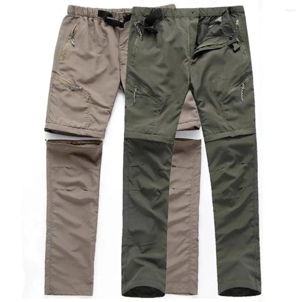 Pantaloni da uomo 2024 Trekking Uomo Estate Quick Dry Outdoor Pantaloni traspiranti impermeabili Tattici da viaggio Campeggio Trekking Rimuovere i pantaloncini