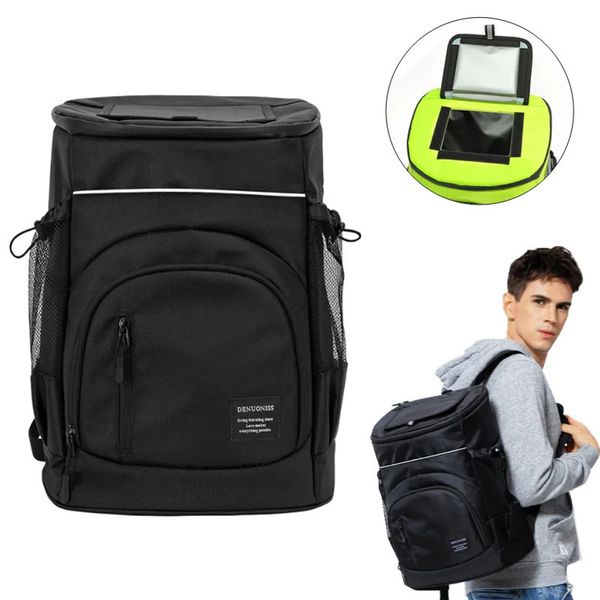 Sacos de noite 30L Cooler Bag Macio Grande 36 Latas Mochila Térmica Isolada Saco Frigorífico Viagem Praia Gelo Cerveja Armazenamento de Alimentos À Prova de Fuga 231201