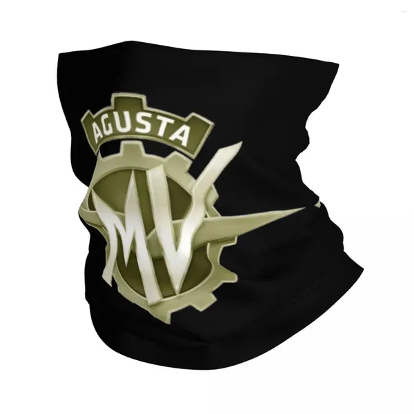 Eşarplar Vintage İtalyan MV Agusta Motosiklet Bandana Boyun Kapağı Balaclavas Maske Eşarp Çok Kullanımlı Kenar Taşımı Erkekler için Kadınlar Rüzgar Proof