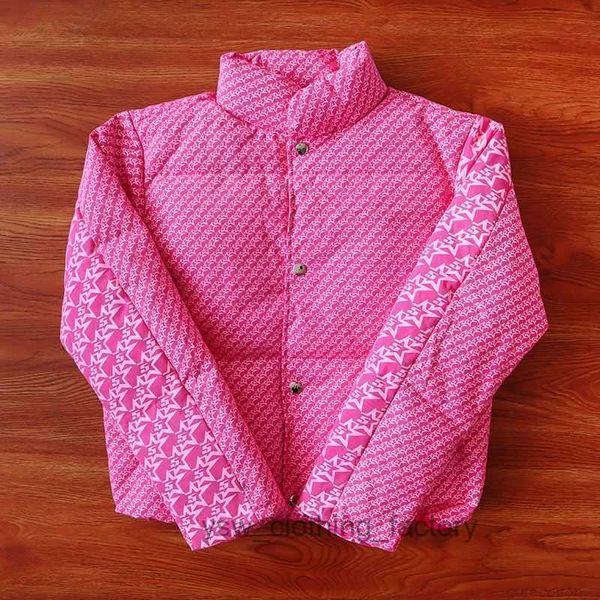 SP5der Jackets Designer -Kleidung Herrenmarke Mody Coat Outdoor Outdoor Casual Coats Young Thug 555 Pink Short Down Jacke U17f