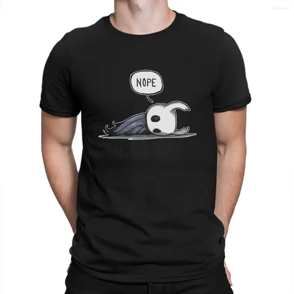 Erkekler Tişörtleri Komik Oyun Hayalet Şövalye Graphic Art Hollow Shirt Modal Giyim Kısa Kollu O Boyun Unisex Üstler Oyun Tutkun Tee