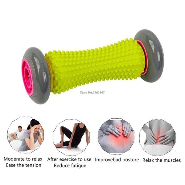 Dispositivos de cuidados faciais Pé Mão Massagem Rolo Trigger Point Deep Tissue Fisioterapia para Fascite Plantar Calcanhar Arco Dor Alívio Fitness 231202