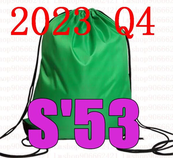 Abendtaschen Neueste 2023 Q4 BAM 53 Kordelzug Tasche BAM53 Gürtel Wasserdichter Rucksack Schuhe Kleidung Yoga Laufen Fitness Reisen 231201