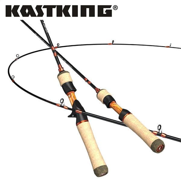 Varas de pesca de barco KastKing Zephyr Bait Finesse System UL Spinning Rod Rod Fibra de Carbono 2 peças 15318m 18g para truta 231202