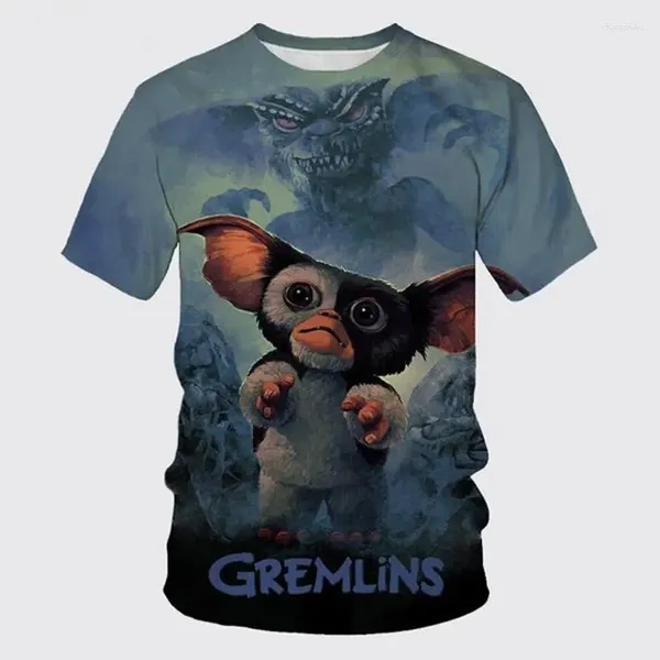 Magliette da uomo Divertenti Gremlins T-shirt Cartoon Stampa 3D Streetwear Uomo Donna Moda Camicia a maniche corte oversize Bambini Magliette Top Abbigliamento