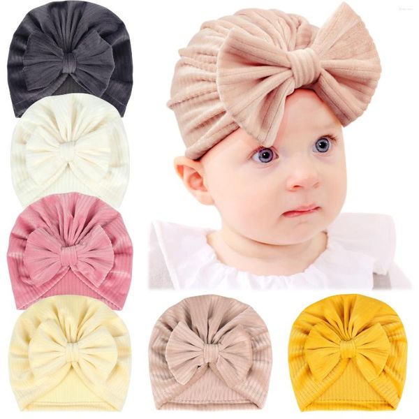 Accessori per capelli Fascia per bambini Cappello elastico per ragazza Turbante infantile per nato Autunno inverno Morbido velluto a coste Copricapo Cappelli per cofano per bambini