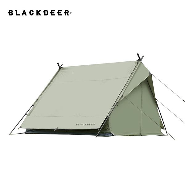 Tendas e abrigos Blackdeer 5/8 pessoas mochila tenda acampamento ao ar livre dupla camada voando pássaro óleo verde impermeável 210d poliéster oxford 231202