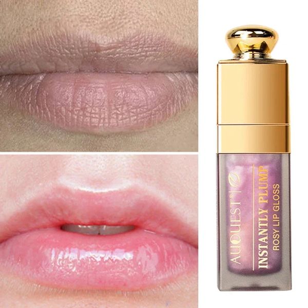 Бальзам для губ Водяной свет Розовая глазурь для губ Осветляющий пухлый увлажняющий жидкий бальзам для губ Увядающий пигмент Уход Colorfast Glass Lip Beauty Makeup 231202