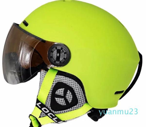 Capacetes de esqui Locle Upgrade Capacete de esqui Homens Mulheres Crianças Ultraleve Snowboard Skate Motocicleta Snowmobile Visor Go