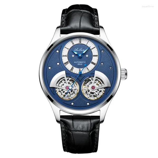 Orologi da polso OROLOGIO DI LUSSO PER MACCHINE BUSINESS DA UOMO TOURBILLON SPECCHIO IN ZAFFIRO 10MM ULTRA SOTTILE CARICA MANUALE LUMINOSO IMPERMEABILE