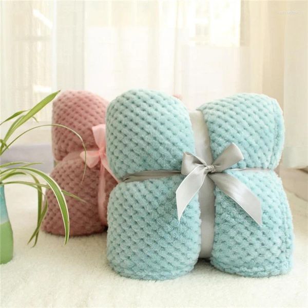 Decken 3D Flauschige Plaids Superweiche Kinder Rosa Blau Gemütliche Decke Frühling Kleinkind Bettwäsche Steppdecke Korallenvlies Pelziges Sofa Überwurf Baby