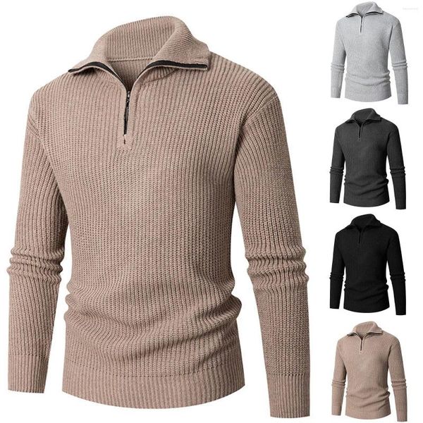 Suéter masculino de outono e inverno, suéter de base slim fit com moletom longo casual para homens, moletom solto com capuz