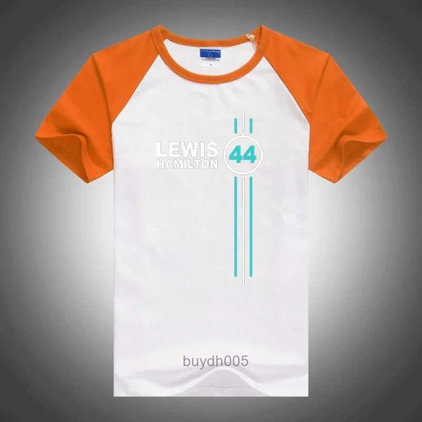 T-shirt da uomo L2sr 2023/2024 Nuovo pilota della squadra di corse di Formula 1 Lewis Hamilton Digital 44 Abbigliamento sportivo casual di tutti i giorni di alta qualità Tendenza allentata a maniche corte