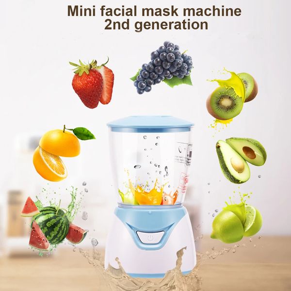 Dispositivos de cuidados faciais Face Mask Maker Máquina Tratamento DIY Fruta Automática Natural Vegetal Colágeno Hidratante Anti Envelhecimento Dispositivo de Beleza 231201