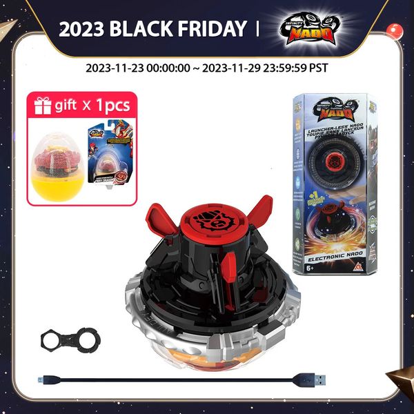 4D Beyblades Nado 3 Original Urso de Ferro Eletrônico ou Controlador de Boxe Auto Spin Anel de Metal Gyro Spinning Top Kids Anime Toy 231202