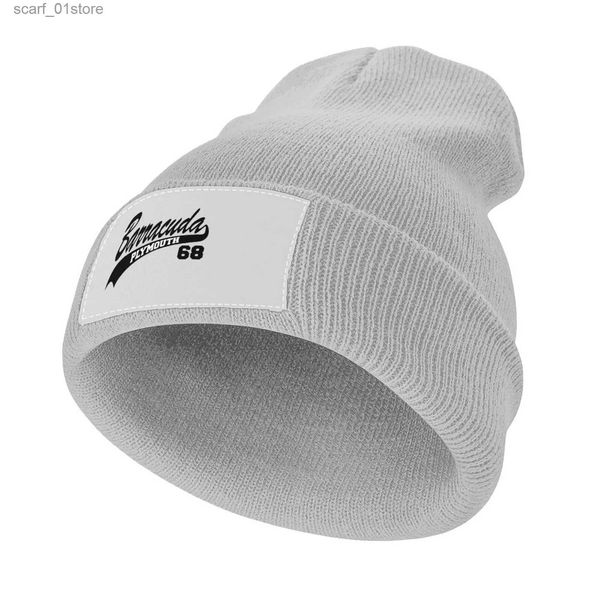 Gorro/bonés cranianos 68 Plymouth Barracuda ic. Chapéu de malha C Kids chapéus de chá Cs Designer Man Hat Women'sL231202