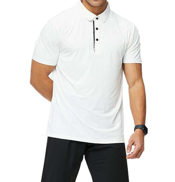 Lu Outdoor Sport Polo Shirt Mens Quick Dry Sweat-wicking Short Top Men Wrokout Sleeve R511 4XL Casual top Gvfr