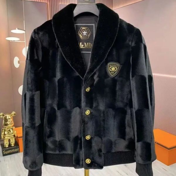 Cappotto bianco oversize da uomo in pelliccia finta autunno e inverno con cappuccio a maniche lunghe casual sciolto giacca soffice per lo stile 2023 F21 231201