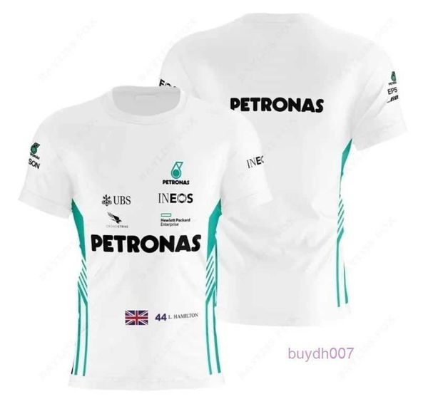 T-shirt da uomo 2023/2024 Nuova F1 Formula One Racing Team Petronas Motorsport Appassionati di auto Estate Quick Dry Traspirante Maglie Enex