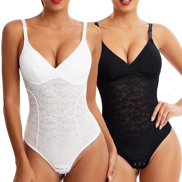 Arm Shaper 3 In 1 Spitzen-Shapewear-Bodysuits für Frauen Sexy Brust gepolsterte Tanga-Shaper Fajas MISS MOLY Taille Abnehmen Bauch Glatte Korsetts 231202