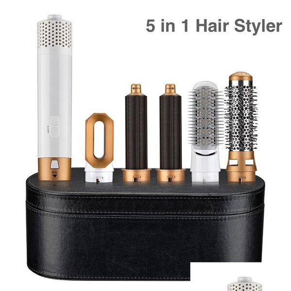 Curling ferros secador de cabelo modelador 5 em 1 rolos de ferro elétrico com escova de alisamento 220624 produtos de entrega de gota cuidados estilo dhgii