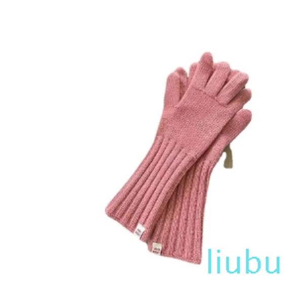 Мужские и женские эластичные вязаные перчатки без пальцев на один палец, зимние теплые перчатки