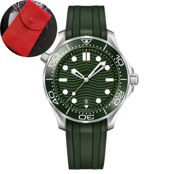 2023 AAA Top -Qualität Männer Herren Relogio Luxus Uhren Sport 2813 Automatische Uhrenbewegung Mechanischer Tauchgang James Bond 007 Armbanduhren Gummi -Band Dhgate mit Logo