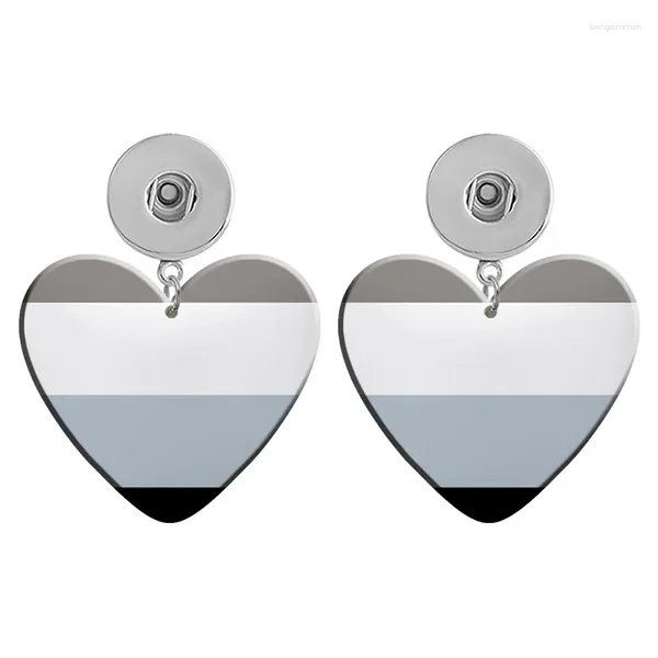 Brincos pendurados AMOR MÃE Girassol Feliz Páscoa 12mm 18mm Botão de pressão Coração Acrílico Eardrop Ear Stud Jóias DIY R1410