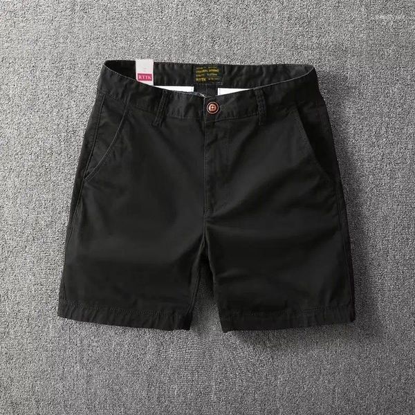 Shorts masculinos casuais na moda algodão calças curtas verão workwear 2000s estética moda coreano elegante streetwear yk2