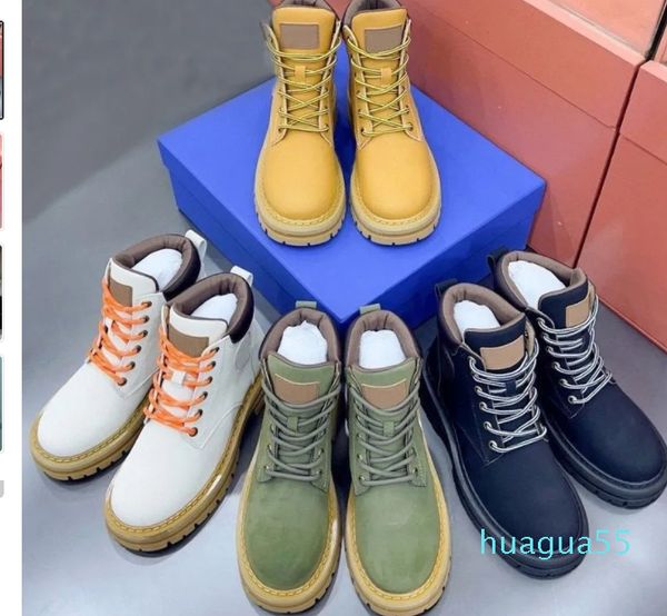 Kadın Sıradan Spor Ayakkabıları Seyahat Kadın Botları Dikişli Sneaker% 100 Deri Spor Salonu Kalın Talesli Erkekler Yüksek Üst Ayakkabı Tasarımcısı Boot