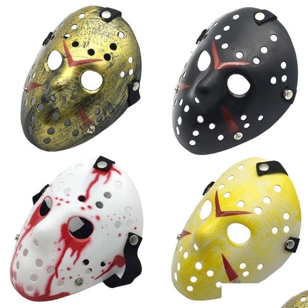 Partymasken Großhandel Maskerade Jason Voorhees Maske Freitag der 13. Horrorfilm Hockey Gruseliges Halloween-Kostüm Cosplay Kunststoff Dro Dhcvw