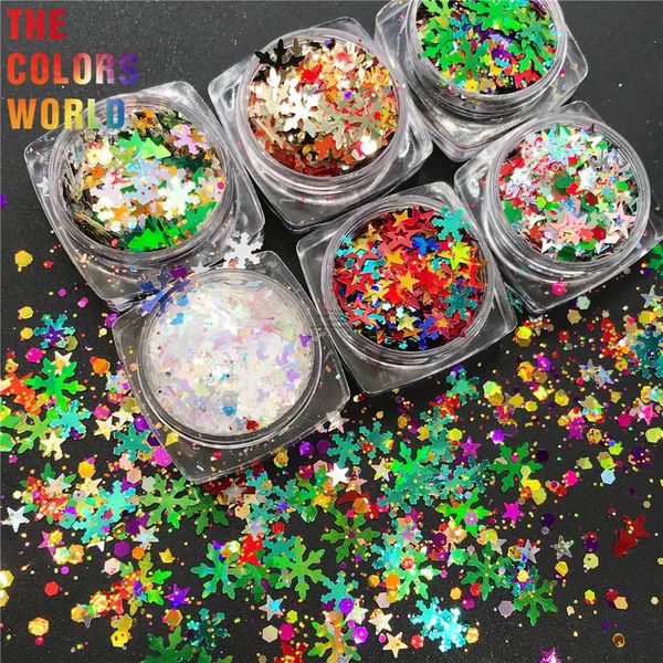 Polveri acriliche Liquidi TCT-863 Natale Natale Scintillanti Festività Glitter per nail art Decorazioni per la casa e le feste Artigianato Biglietti di auguri e inviti 231202