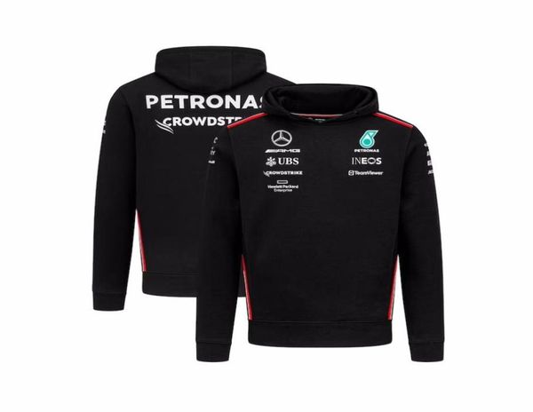 AMG Petronas 2023 Team Hoodie Schwarz 2023 AMG Team HERREN Lewis Hamilton T-Shirt T-Shirt SCHWARZ AMG PET2160890