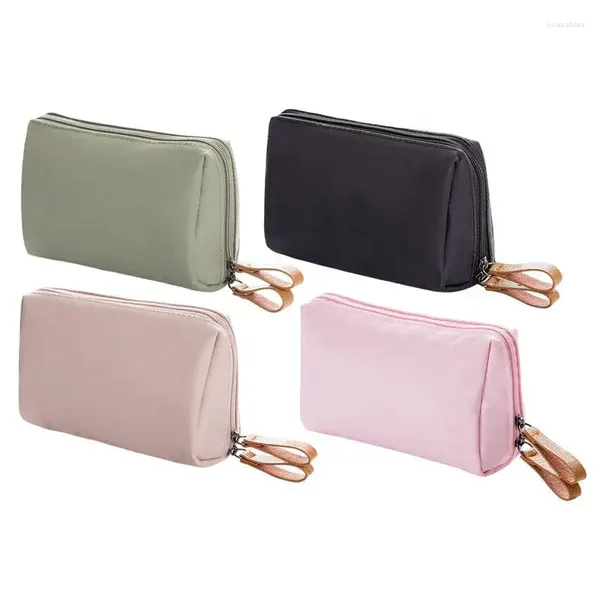 Sacos de armazenamento de viagem maquiagem saco cosmético organizador de higiene pessoal bolsa mini bolsa portátil beleza para batom pintura de unhas