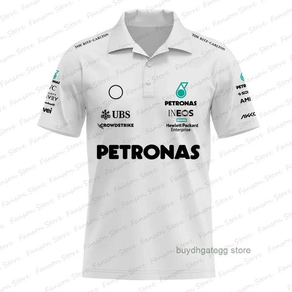 T-shirt da uomo 2023/2024 Nuova F1 Formula One Racing Team Polo Fan Polo estiva Felpa Lewis 44 George 63 Driver H3ty