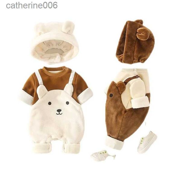 Kleidung Sets Winter Baby Kleidung 2 stücke Anzug für Neugeborene Niedlichen Design Body Ein Stück Kinder Strampler 0-18 M 5-tage Versand Baby ClothesL231202