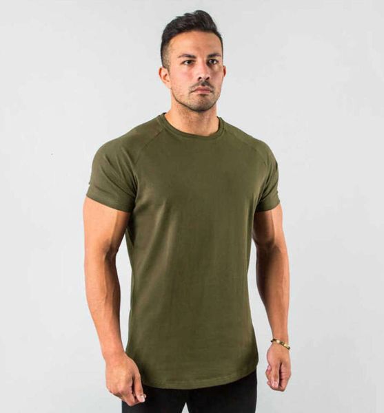 T-shirt da uomo New Stylish Plain Tops Fitness T-shirt da uomo manica corta Muscle Jogging Bodybuilding incolto Tshirt Abbigliamento da palestra maschile Slim Fit Tee U985