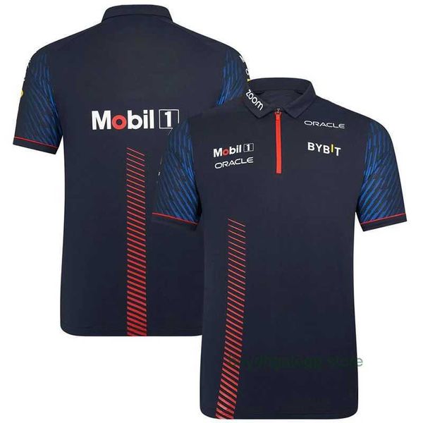 Erkek Tişörtleri 2023/2024 Yeni F1 Formula One Racing Team Polos Dünya Şampiyonu Aynı Araba Fan Kısa Kol Polo CTOU için Özelleştirilmiş