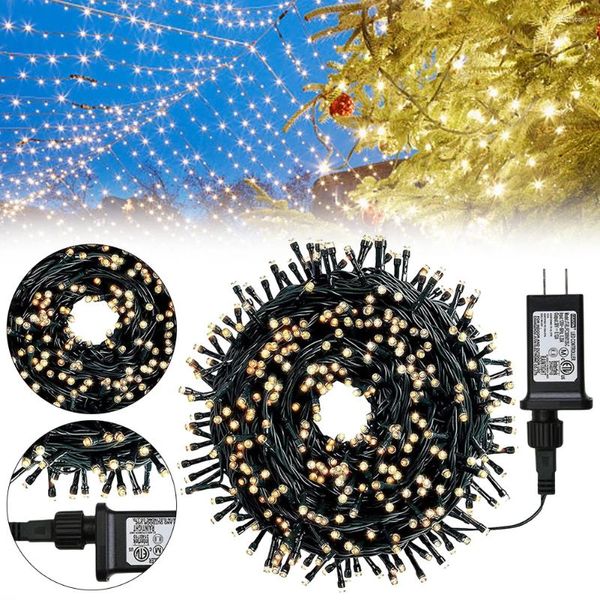 Saiten 100M LED-Weihnachtslichterkette IP67 wasserdicht sternenklar 8 Modi für Zuhause, Jahr, Party-Dekoration