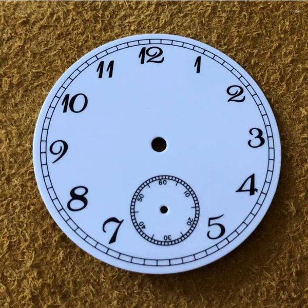 Uhren-Reparatur-Sets, 38,9 mm, 6498, weißes Emaille-Zifferblatt, geeignet für ETA6498/ST3621 Uhrwerk, Zubehör BP625-23