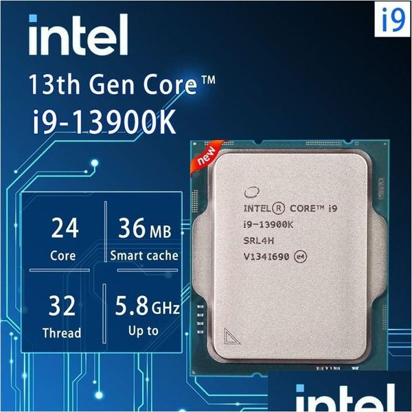CPU Intel Core I913900K I9 13900K 30 Ghz 24Core 32Thread CPU-Prozessor 10Nm L336M 125W Lga 1700 Fach, aber ohne Kühler 231117 Drop D Otyyd