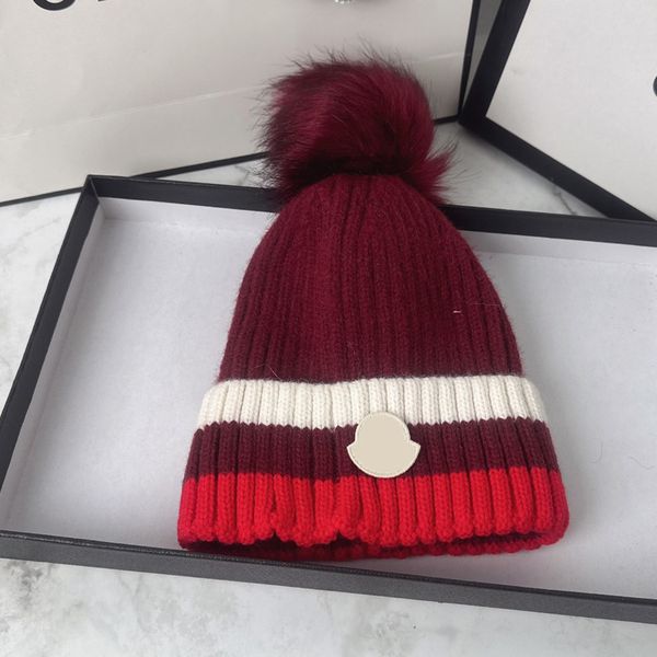 Модельерские шапки, мужские и женские милые шариковые шапочки, осень/зима, термовязаная шапка, лыжный бренд, капот, высококачественная клетчатая шапка с черепом, роскошная теплая шапка, рождественские подарки